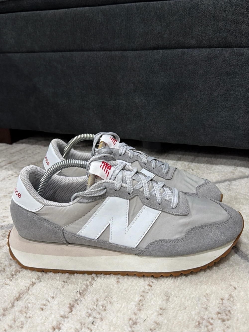 New Balance 237 Marblehead Gray Sneakers Running Shoes Men’s Size 8.5 D